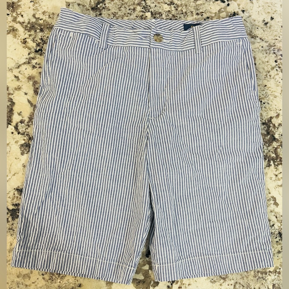 Polo Ralph Lauren Kids Blue and White Striped Shorts